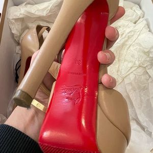 Christian Louboutin Criss Cross Me Nude
